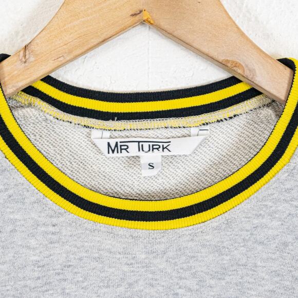 MR TURK Men's Small HOLA LA Terry T-Shirt Heather gray - Picture 2 of 7